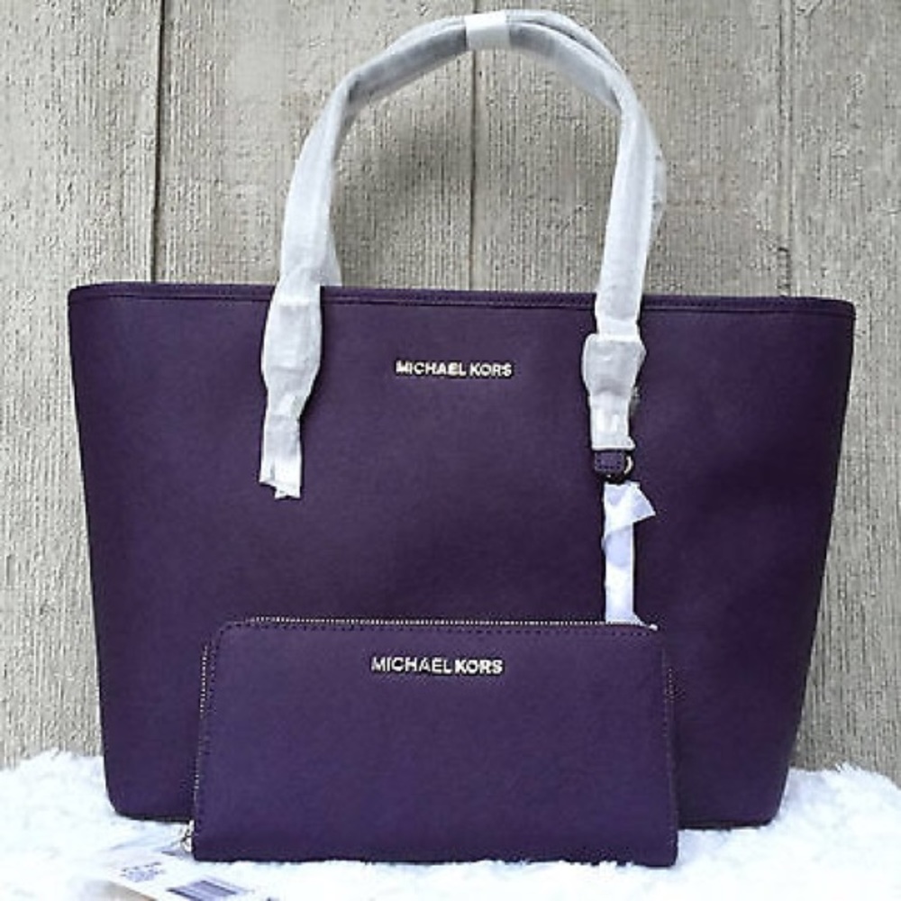 Michael Kors large jet set in Iris